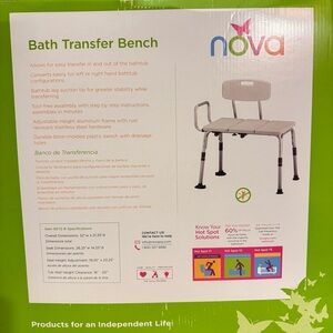 Bath Transfer Bench - White